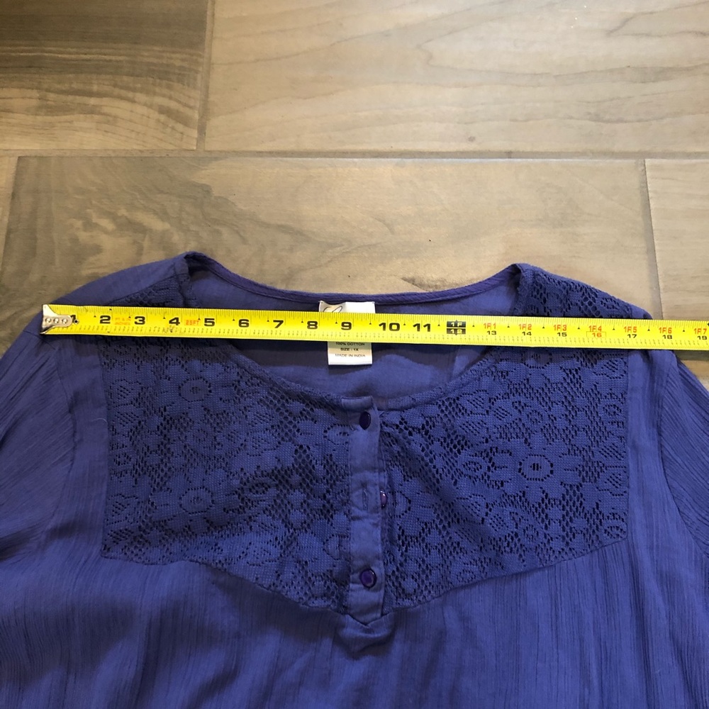 All the rage for the summer get you hands on this  Vintage Purple gauze … - Picture 12 of 12